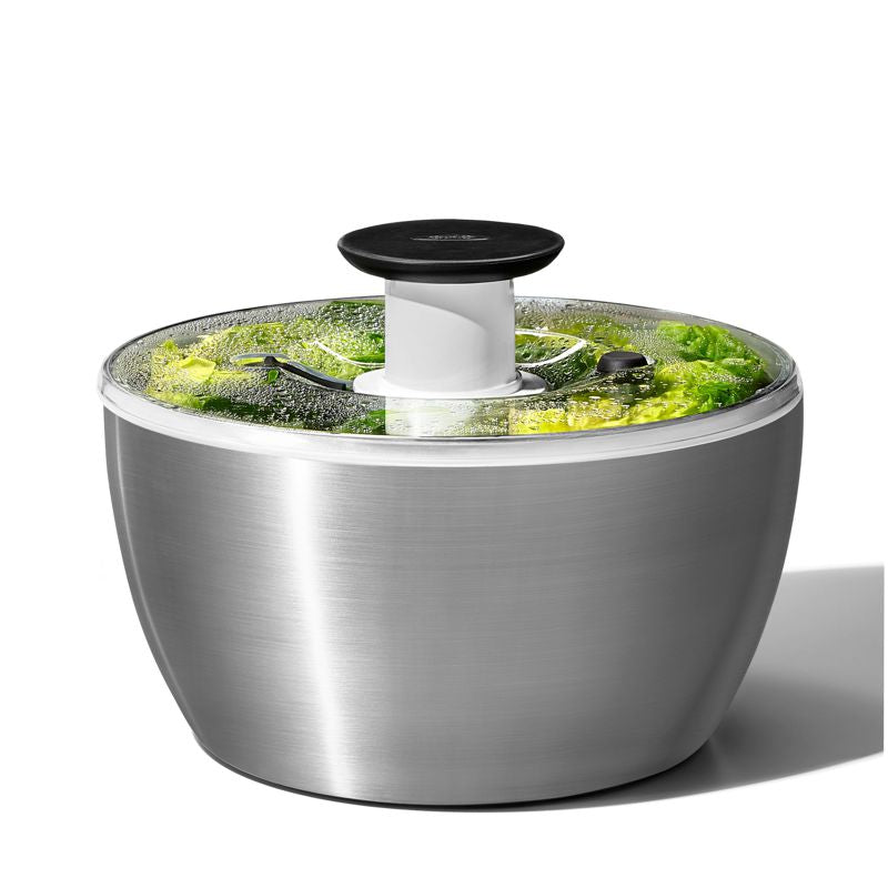 OXO Steel Salad Spinner – Bear Country Kitchen