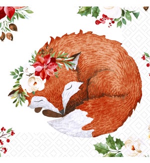Paper Design Luncheon Napkin Floral Fox