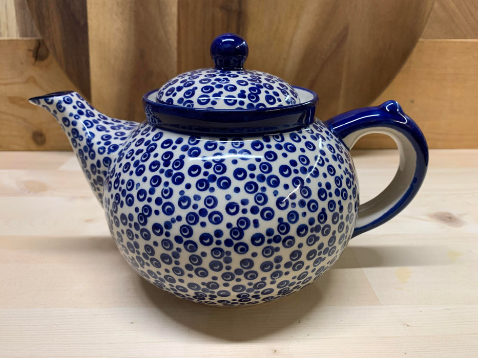 Polish Pottery Afternoon Teapot Bubbles