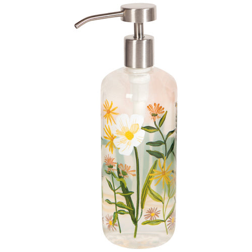 Danica Glass Soap Pump Bees & Blooms