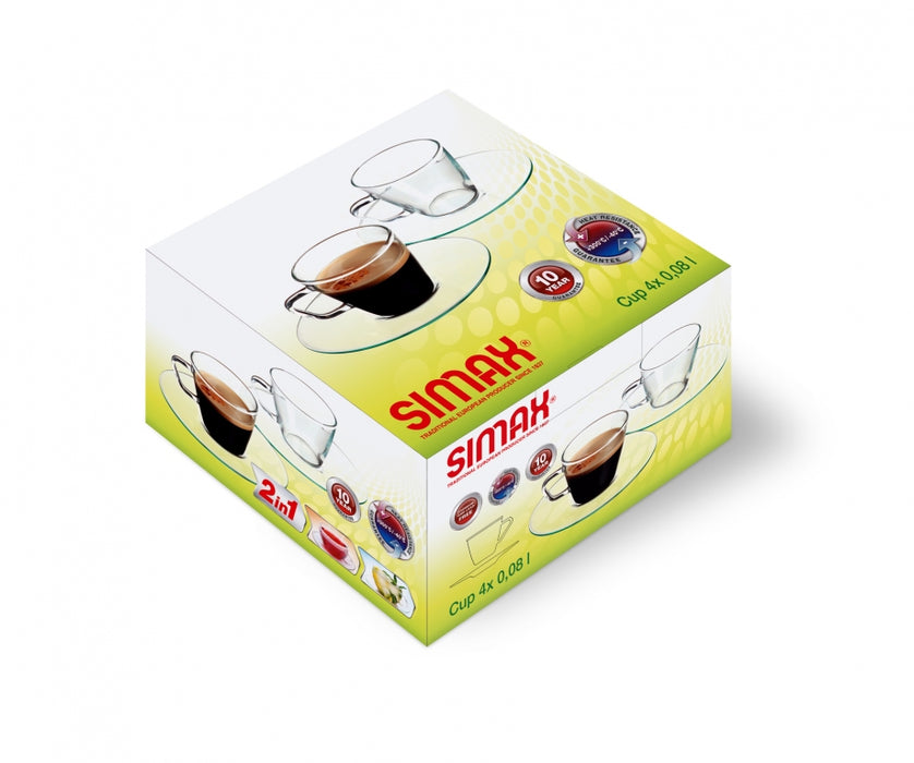 Simax Espresso Cup & Saucer .08L