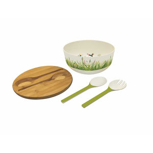 Bamboo Salad Bowl Set - Meadow Buzz
