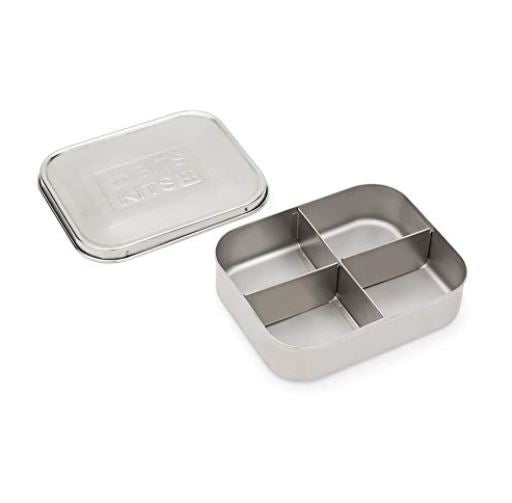 Bits Kits S/S Bento Box Lunch and Snack Container, 4 Sections