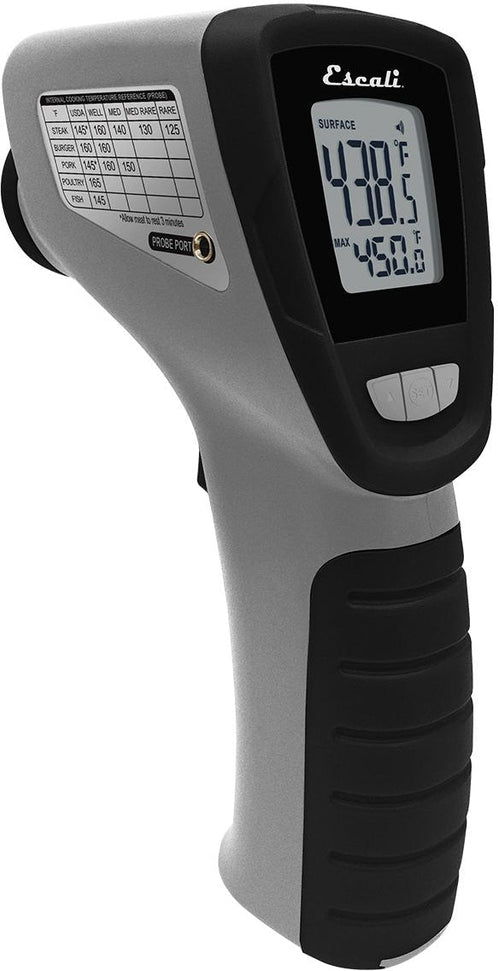 Escali Infrared Surface and Folding Probe Digital Thermometer Black