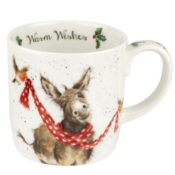 Wrendale Set of 4 Fine Bone China Christmas Mugs