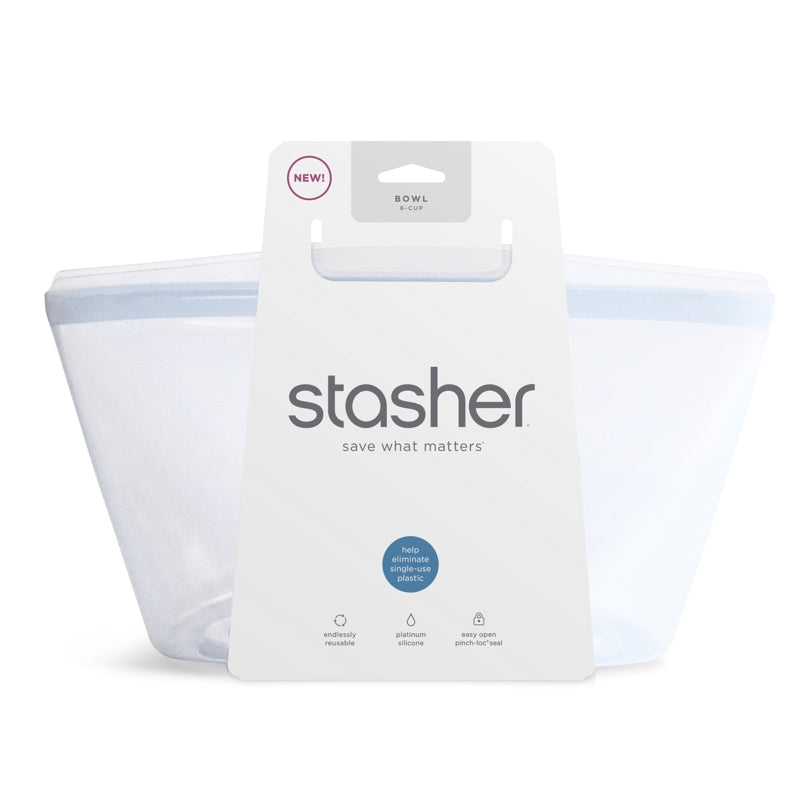 Stasher 6-Cup Bowl in Red | Silicone