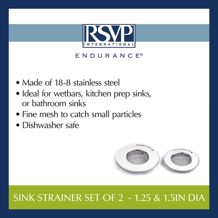 RSVP Endurance Mesh Sink Strainers Set/ 2