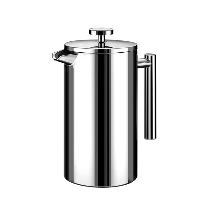 Minimal Stainless Steel Double Walled French Press 1L