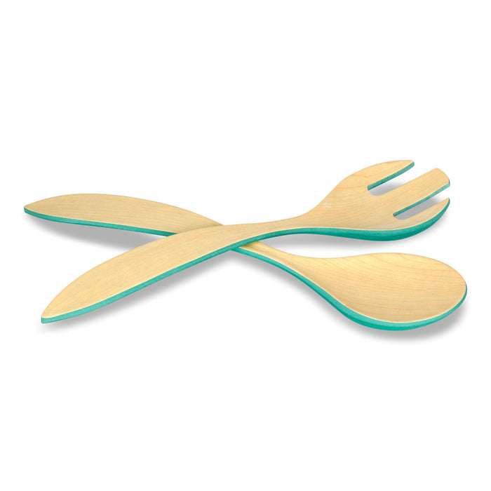 Brilliant Bamboo Maple Salad Servers