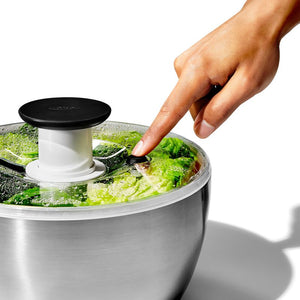 OXO Steel Salad Spinner – Bear Country Kitchen