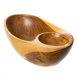 Jumbo Serving Bowl with Built in Dip