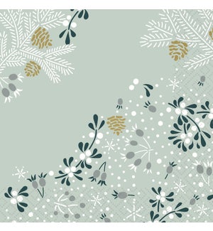 Paper Design Cocktail Napkin Frosty Floral