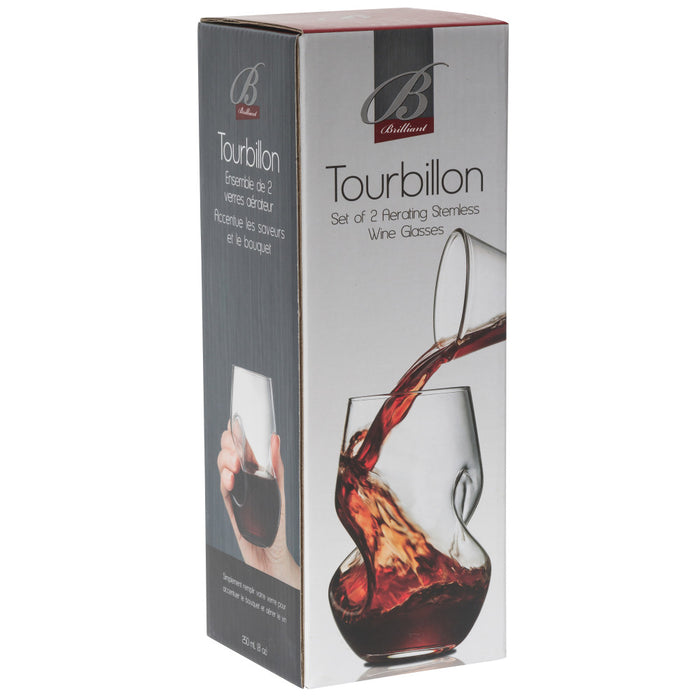 Brilliant Tourbillon Wine Aerating Tumbler Set of 2