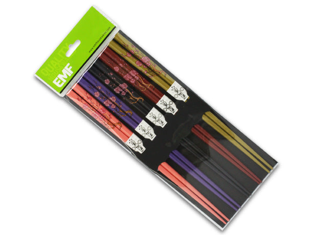 EMF Chopstick "Assorted Plum" Set Of 5