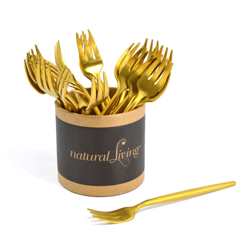 Natural Living Small Fork - Gold