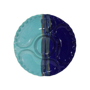 Clay In Motion Relish Tray - Mystic Water