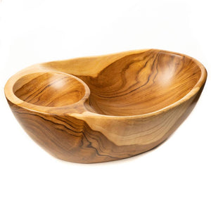 Jumbo Serving Bowl with Built in Dip