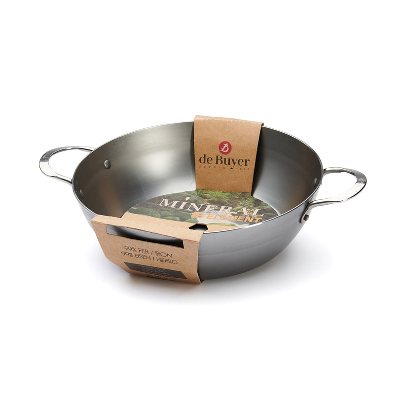 DeBuyer Mineral B Element Country Frypan 2 Handles 32CM