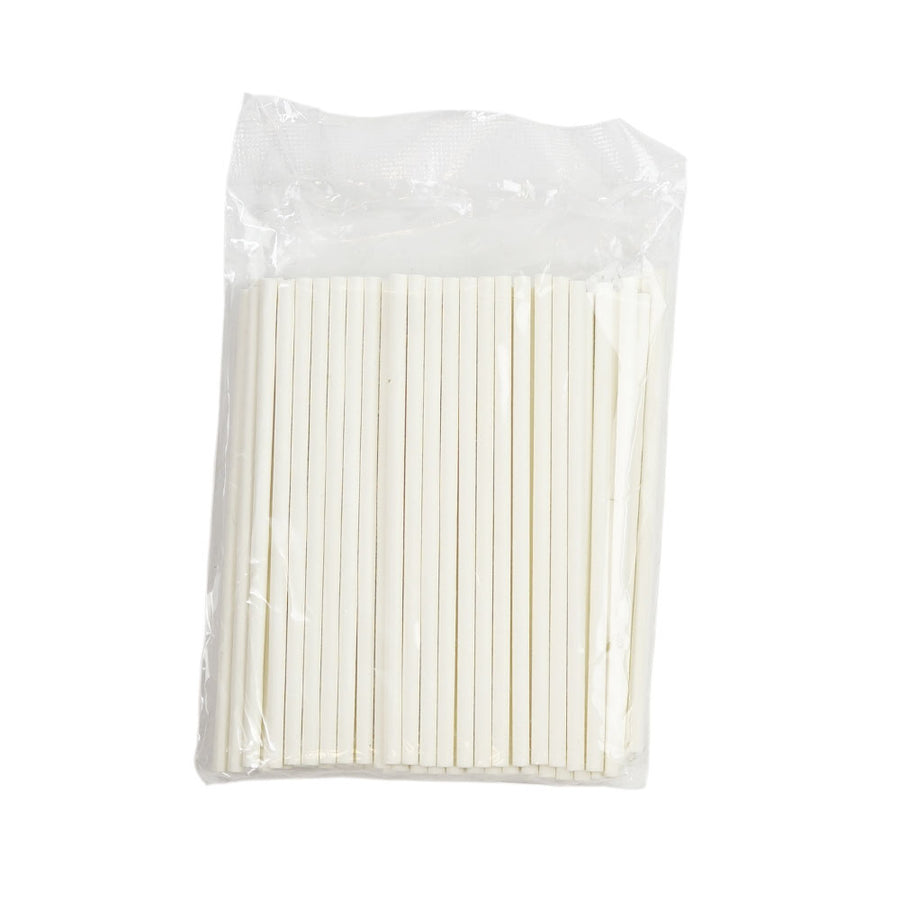 Artigee Paper Lollipop Sticks White (100)
