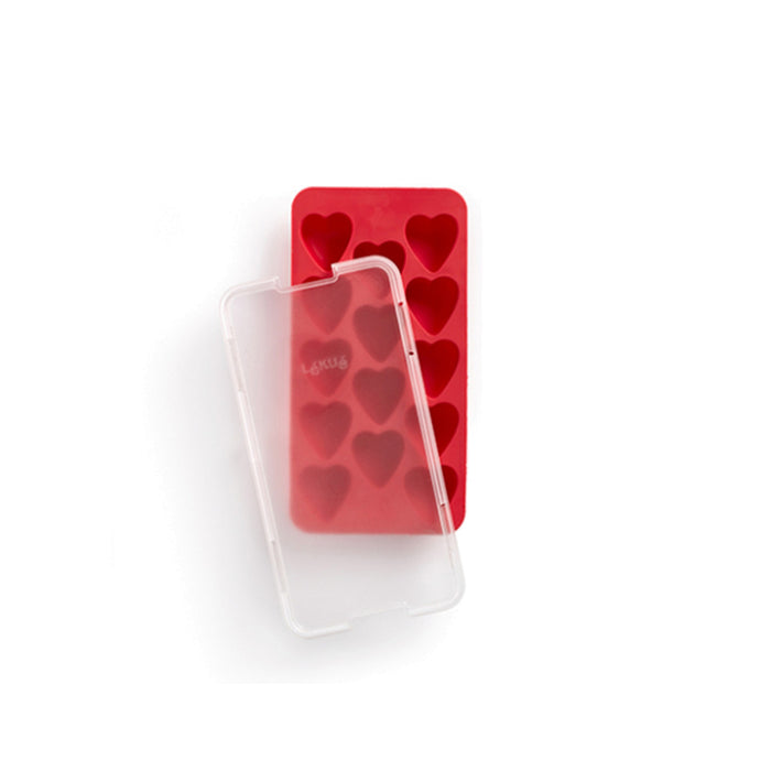 Lékué Heart Ice Cube Tray with Lid