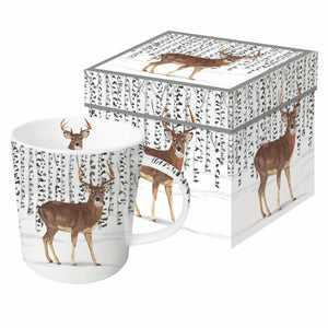 PPD New Bone China Mug In Giftbox Wilderness Stag
