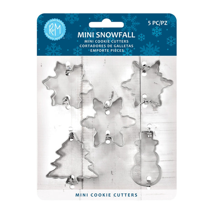 R&M Cookie Cutter Set Of 5 Mini Snowfall