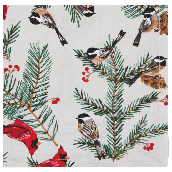 Danica Now Designs Set Of 4 Napkins Birds & Boughs