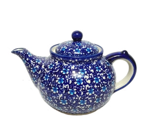 Polish Pottery Afternoon Teapot - Floral Fantasy