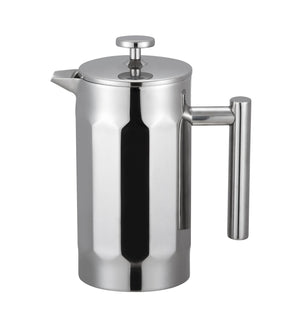 Cuisinox Stainless Steel Double-Walled Coffee Press Edges