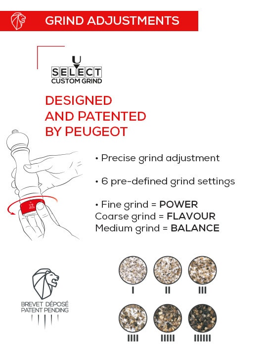 Peugeot Paris U-Select Pepper Mill Natural 22CM