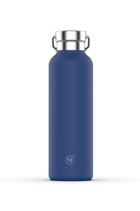 Minimal Stainless Steel Insulated Bottle Blue 1L