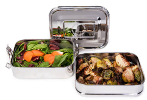 Life Without Waste 2-Tier Stainless Steel Lunch Box