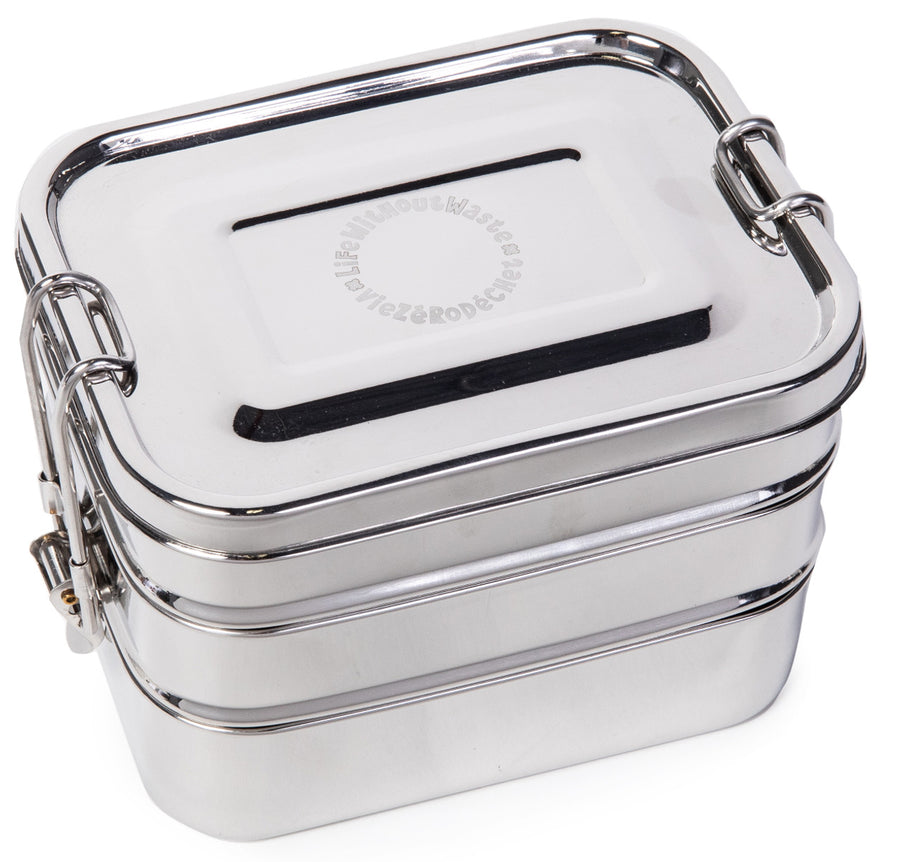 Life Without Waste 3-Tier Stainless Steel Lunch Box