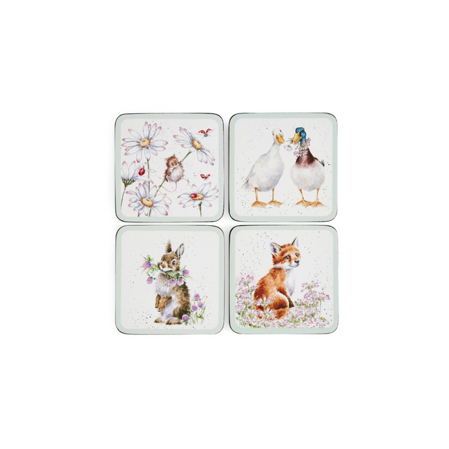 Pimpernel Wrendale Coaster Set/4 Wildflowers