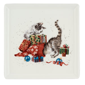 Wrendale 9" Square Plate Purrfect Gift