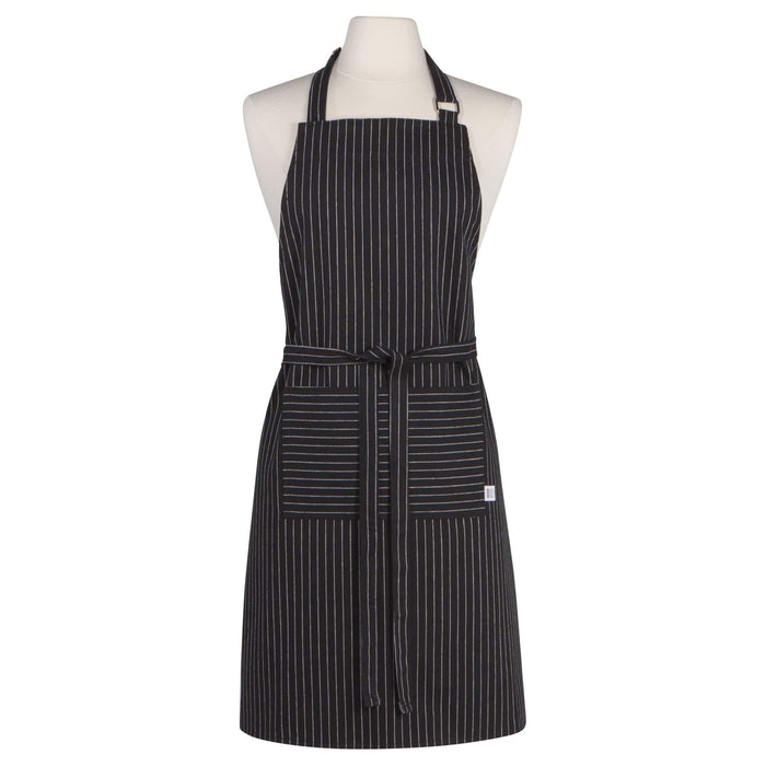 Danica Chef Apron - Pinstripe Black