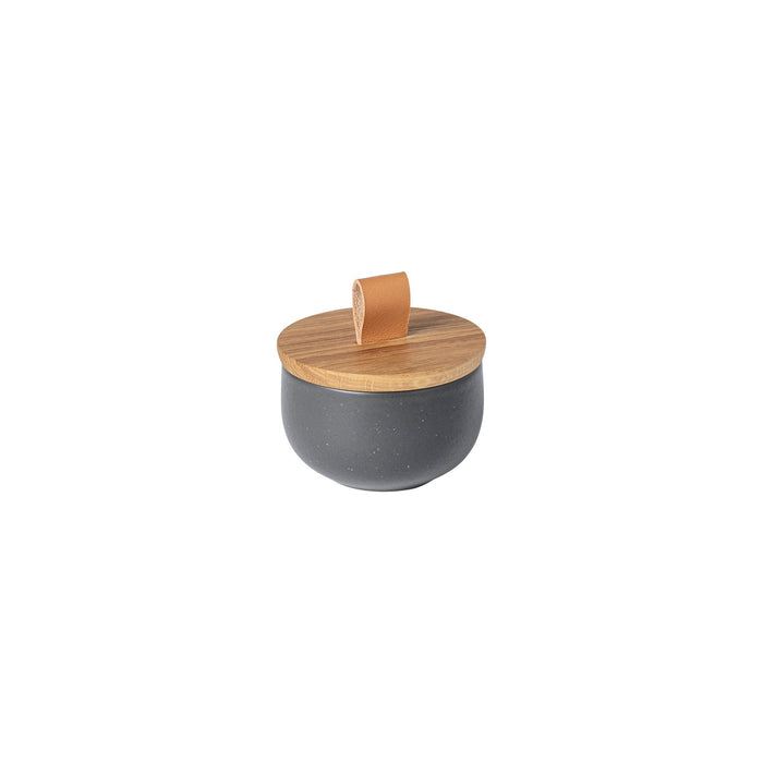 Pacifica Salt Cellar With Oak Wood Lid