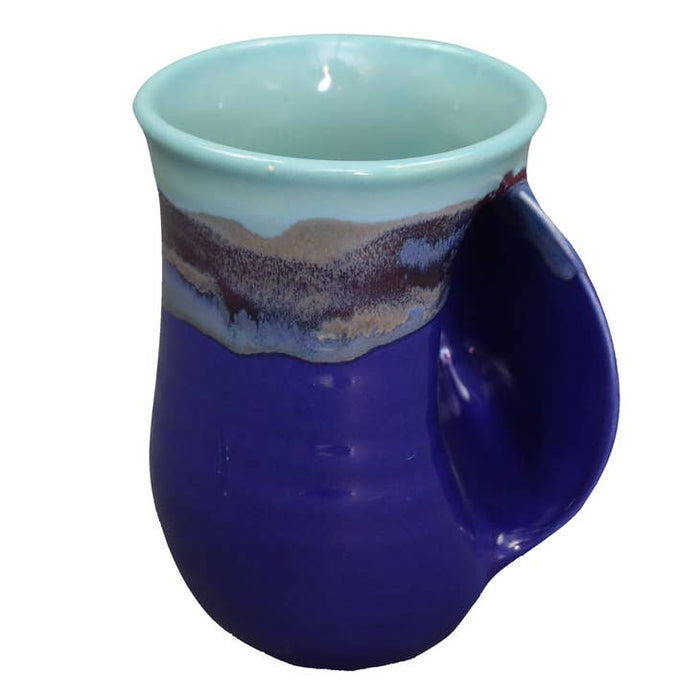 Clay In Motion Hand Warmer Mug Right Hand Mystic Water