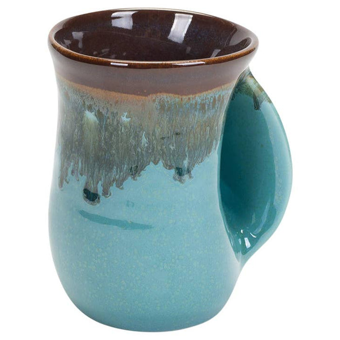 Clay In Motion Hand Warmer Mug Right Hand Ocean Tide