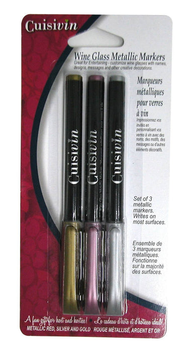 Cuisivin Wine Glass Markers Set/ 3