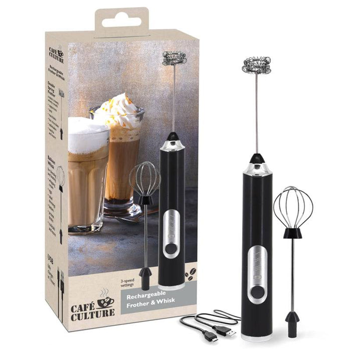 Cafe Culture Rechargeable Frother & Whisk