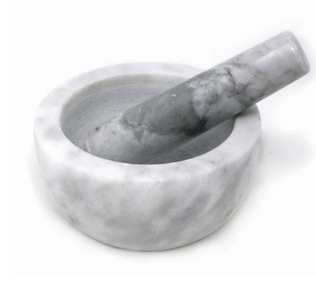 Natural Living Marble Mortar & Pestle