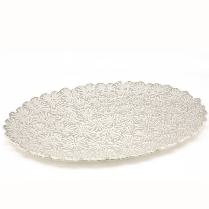 BIA Bouquet Platter White 32cm x 22.5cm