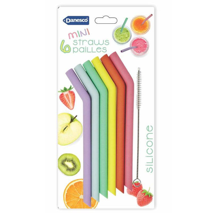 Danesco Mini Silicone Straws Set/ 7