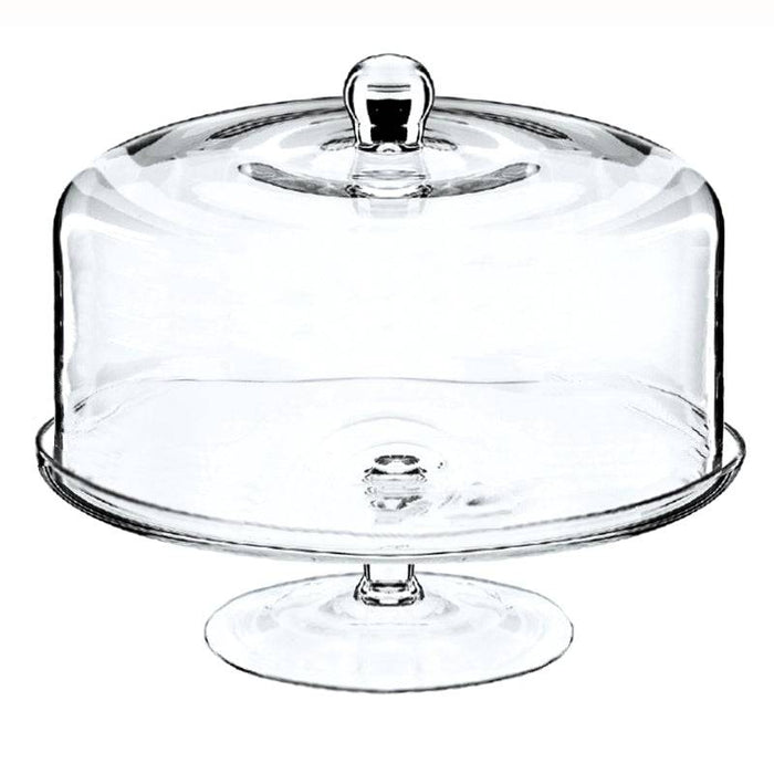 Natural Living Glass Cake Dome and Stand