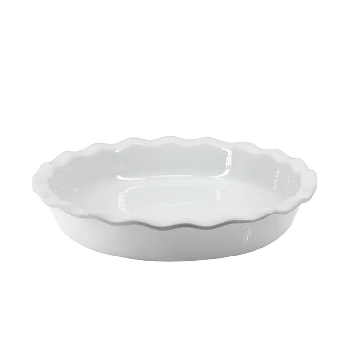 BIA Ruffled Pie Plate White