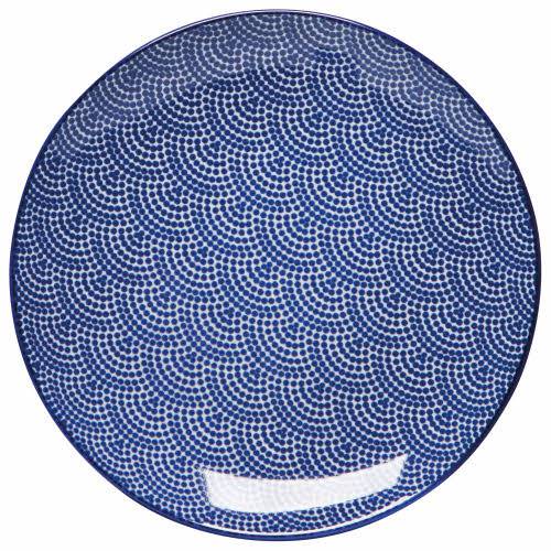 Danica Appetizer Plate Blue Waves