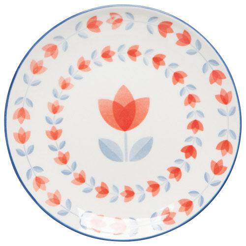 Danica Appetizer Plate Red Tulip