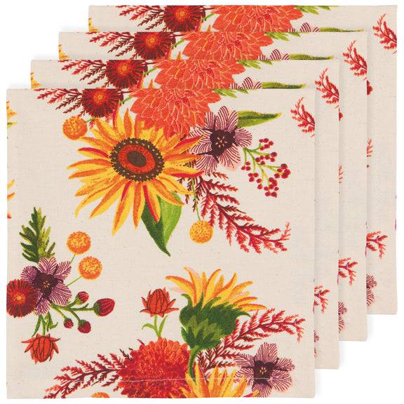 Danica Now Design Set Of 4 Napkins Sunflower Splendor