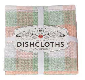 Danica Check Dishcloths S/3